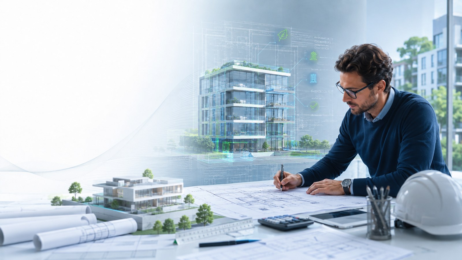 Progettazione edilizia, consulenza tecnica e supporto documentale per interventi immobiliari.