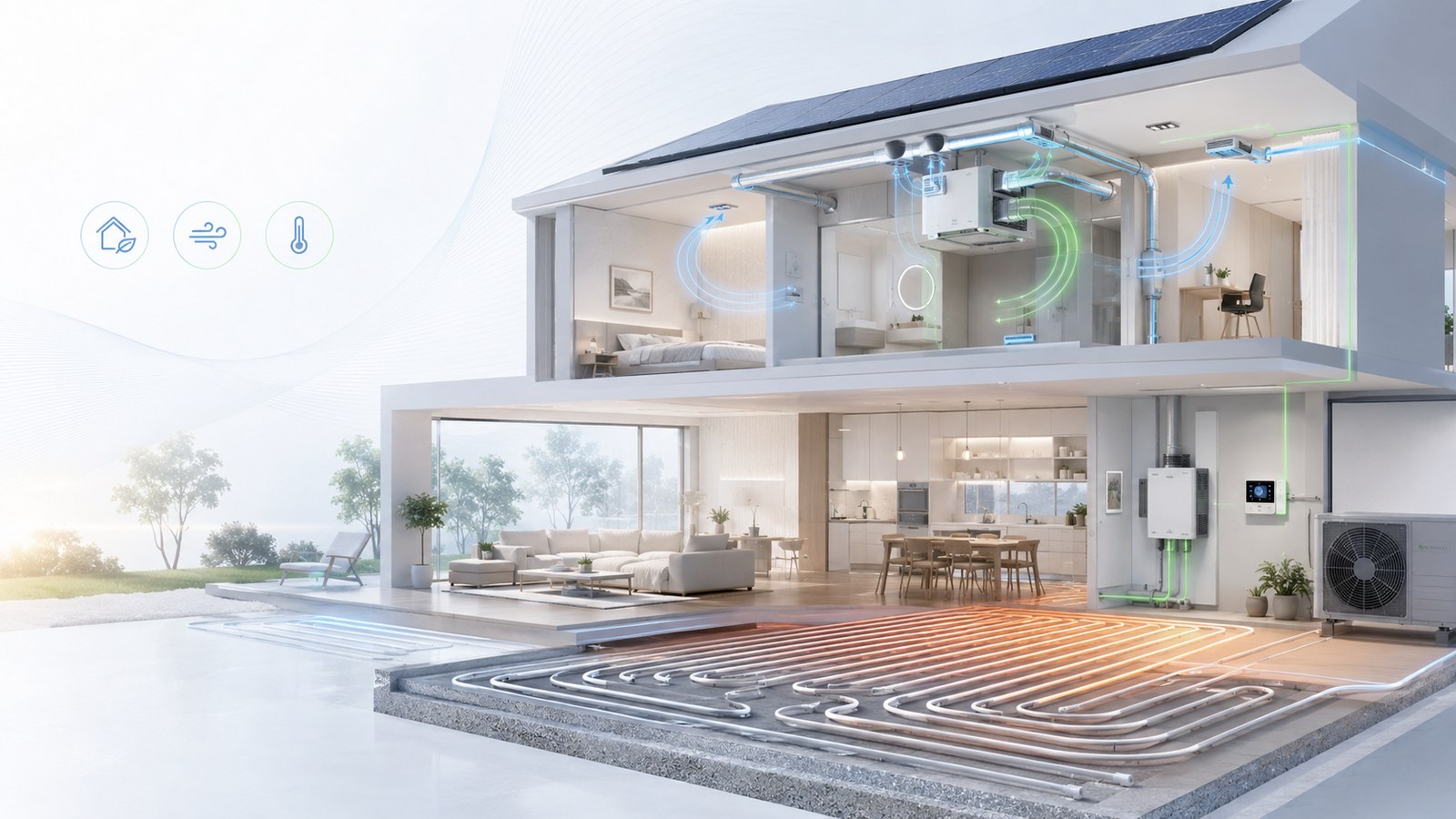 Consulenza per impianti termici, pompe di calore, climatizzazione e sistemi efficienti.
